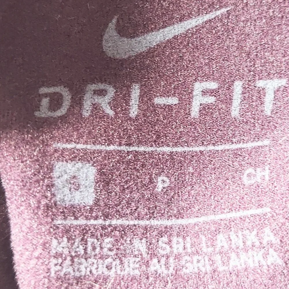 Nike Pro Drifit Small Athletic Run Base Layer Purple Mock Turtleneck Top Purple